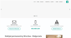 Desktop Screenshot of makijazpermanentny-wroc.pl